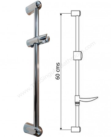 Barra soporte de ducha para cabinas de hidromasaje y/o pared
