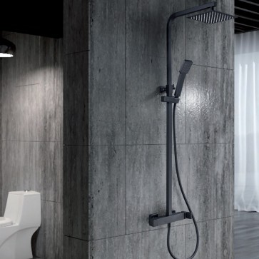 Columna de ducha y bañera monomando FIYI en color Negro