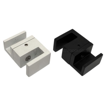 Guia inferior para puerta corredera de vidrio en acero inox