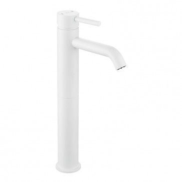 Grifo monomando de Lavabo alto blanco LIKE AQUASSENT