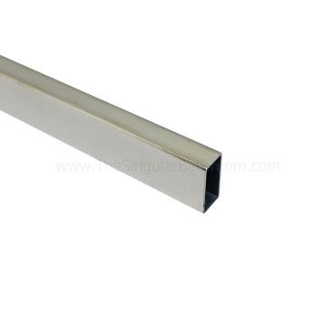 Perfil acero inox carril inferior mampara ducha GME VETRUM