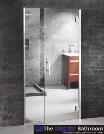 Puerta de bisagra en vidrio para cocina, baño, oficina.