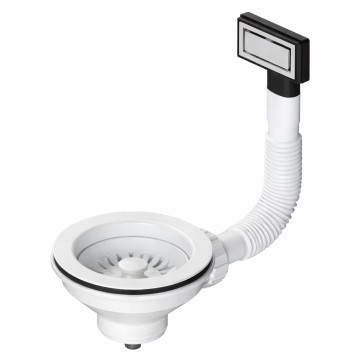 Válvula fregadero cocina acero inox color blanco