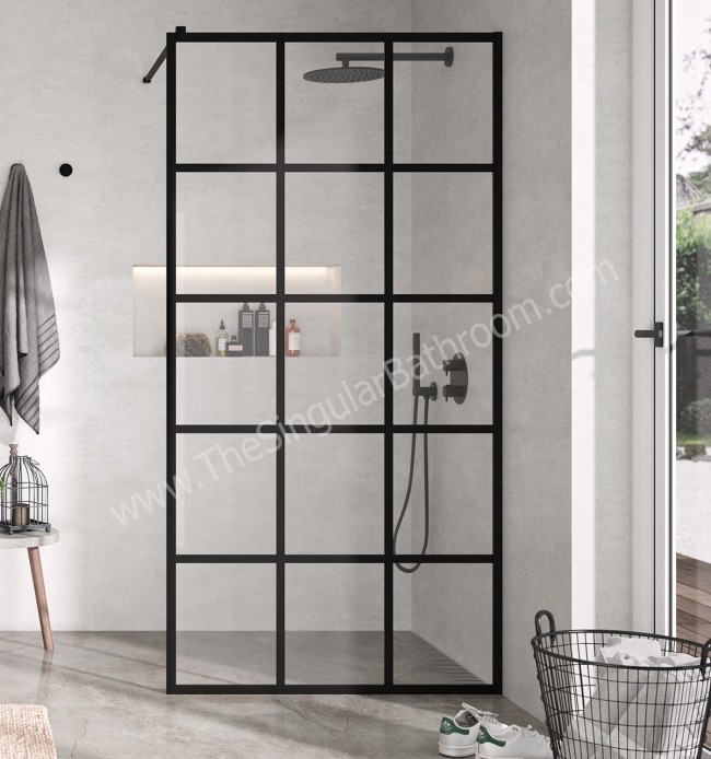 Descubre Mampara ducha redonda fija negra para transformar tu hogar en un  oasis de estilo y funcionalidad