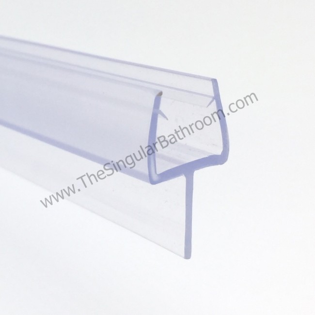Perfil de junta de plastico(pvc) para mampara de ducha | Cristales: 5-6 mm  | Largo: 1.000 mm