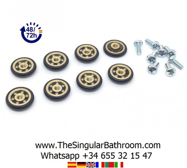 rodamiento mampara ducha 20mm – Compra rodamiento mampara ducha 20mm con  envío gratis en AliExpress version