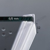 Junta perfil mampara de estanqueidad vierteaguas 