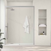 Mampara DOCCIA MEXICO frontal fijo + puerta corredera