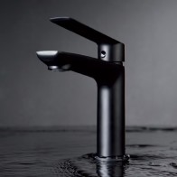 Grifo monomando de Lavabo LUXOR en color negro