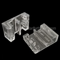 Guia inferior para mampara de 1 fijo y 2 puertas correderas de ducha