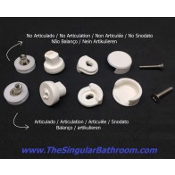 Rodamiento recambio completo de mampara de ducha guia 18 mm.