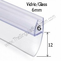 Perfil junta de mampara de ducha y baño