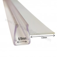 Gomas verticales laterales para mampara de ducha