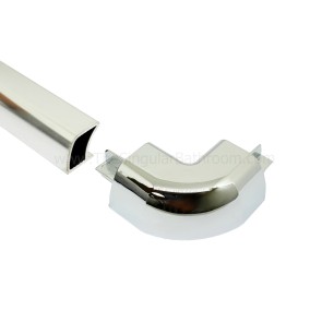 Embellecedor esquina inferior vierteaguas mampara ducha y baño