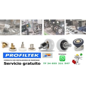 PROFILTEK, FABRICANTES DE MAMPARAS DE DUCHA Y BAÑO, RECAMBIOS, REPUESTOS, REPARACION, TECNICOS, INSTALADORES, PIEZAS