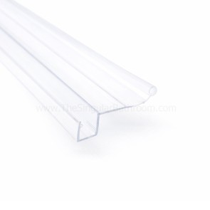 Junta vertical de cruce para puerta de vidrio corredera de 6mm