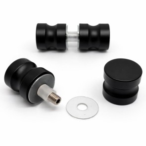 Pomo acero inox negro