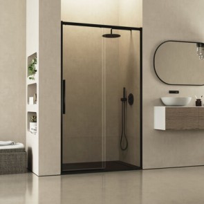 Mampara frontal PROFILTEK SALMA 1 fijo + puerta corredera