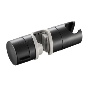 Soporte universal barra redonda para columna de ducha negro