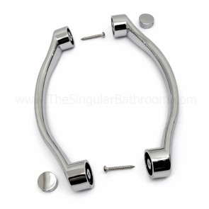 Doble tirador plástico para puerta de ducha