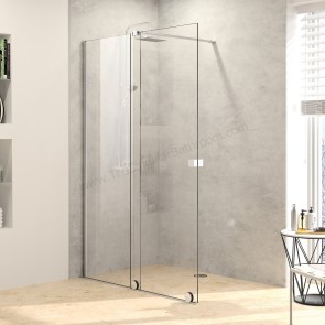 Mampara frontal HÜPPE XTENSA puerta corredera + fijo