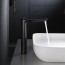 Grifo monomando de lavabo alto DINAMARCA color negro mate