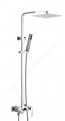 Columna de ducha monomando Mitra con despliegue de caño bañera