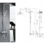 Conjunto de ducha termostatica blanca