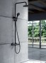 Columna ducha termostática KENT en color negro mate