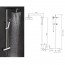 Columna termostatica de ducha cuadrada