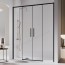 Mampara de ducha frontal  KASSANDRA DELTA con 2 puertas corredera centrales y 2 fijos a los lados