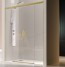 Mampara de ducha KASSANDRA GLASÉ color oro cepillado 2 Fijos + 2 correderas