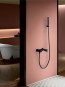 Conjunto grifo de ducha negro