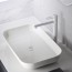 Grifo monomando de lavabo alto MILOS color blanco mate