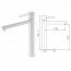 Grifo lavabo alto MILOS IMEX color blanco mate