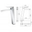 Grifo monomando de lavabo alto ART IMEX