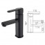 Grifo lavabo negro