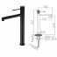 Grifo lavabo alto negro