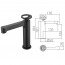 Grifo monomando de Lavabo OLIMPO en color negro