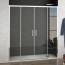 Mampara frontal 2 fijos y 2 correderas DECORBAN ALICANTE con sistema Click and Go