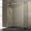 Mampara acero inox GME FUTURA  frontal con lateral fijo
