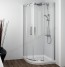 Mampara ducha KASSANDRA LIBERTY semicircular ACERO INOX.