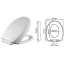 Asiento tapa inodoro universal Momentum
