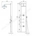 MEDIDAS DE INSTALACION COLUMNA HIDROMASAJE