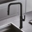 Grifo de cocina extraíble NIZA negro mate