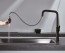 Grifo de cocina extraíble NIZA negro mate