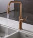 Grifo de cocina extraíble NIZA oro rosa cepillado