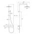 Columna de ducha monomando de acero inoxidable INEX