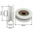 Rodamiento polea de 30mm para mampara de ducha Ventiklar