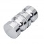 Pomo en Acero Inox para puerta de mampara 